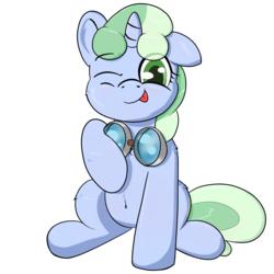 Size: 2000x2000 | Tagged: safe, artist:plinko, oc, oc only, oc:sweetwater, pony, unicorn, 2017 community collab, derpibooru community collaboration, female, filly, goggles, high res, simple background, solo, transparent background