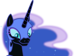 Size: 5000x3722 | Tagged: safe, artist:dashiesparkle, nightmare moon, pony, g4, the cutie re-mark, .svg available, absurd resolution, cute, female, moonabetes, nicemare moon, simple background, smirk, solo, transparent background, vector