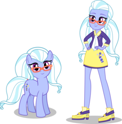 Size: 7000x7156 | Tagged: safe, artist:limedazzle, sugarcoat, pony, equestria girls, g4, my little pony equestria girls: friendship games, absurd resolution, alternate universe, clothes, equestria girls ponified, ponified, self ponidox, show accurate, smiling