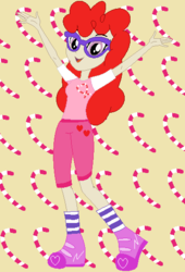 Size: 362x533 | Tagged: safe, artist:flurryheart432, twist, equestria girls, g4, clothes, equestria girls-ified, female, older, socks, solo, striped socks