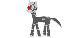 Size: 2484x1200 | Tagged: safe, artist:wubonater, derpibooru exclusive, oc, oc only, oc:noble carrier, alicorn, pony, zebra, zebracorn, 2017 community collab, derpibooru community collaboration, alicorn oc, broken horn, colored, horn, one eye closed, simple background, solo, transparent background, wink