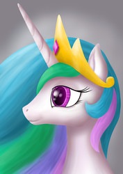 Size: 2893x4092 | Tagged: safe, artist:farglider, princess celestia, pony, g4, bust, female, high res, portrait, solo