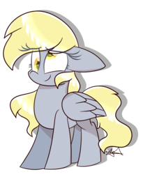 Size: 1581x1925 | Tagged: safe, artist:lynchristina, derpy hooves, pegasus, pony, g4, female, floppy ears, mare, simple background, smiling, solo, transparent background