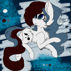 Size: 2000x2000 | Tagged: safe, artist:brokensilence, oc, oc only, oc:mira songheart, earth pony, pony, blue eyes, cute, fluffy, high res, long mane, long tail, mirabetes, ponysona, reference sheet