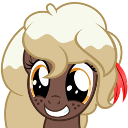 Size: 6667x6667 | Tagged: safe, artist:besttubahorse, oc, oc only, oc:sweet mocha, pony, absurd resolution, bust, cute, freckles, simple background, solo, squee, transparent background, vector
