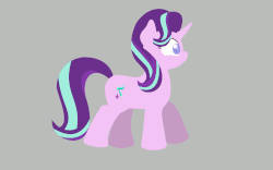 Size: 1920x1200 | Tagged: safe, artist:ljdamz1119, starlight glimmer, pony, g4, animated, female, gif, gray background, lineless, loop, simple background, solo, walk cycle, walking