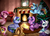 Size: 3509x2550 | Tagged: safe, artist:pridark, applejack, fluttershy, pinkie pie, rainbow dash, rarity, twilight sparkle, oc, alicorn, pony, g4, alicorn oc, christmas tree, clothes, commission, eyes closed, fireplace, food, glowing horn, group, high res, horn, letter, magic, mane six, muffin, musical instrument, painting, piano, rug, scarf, smiling, stockings, tree, twilight sparkle (alicorn)