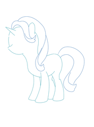 Size: 1400x1892 | Tagged: safe, starlight glimmer, pony, g4, female, monochrome, simple background, solo, white background