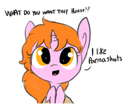 Size: 935x807 | Tagged: safe, artist:tjpones, oc, oc only, oc:maya northwind, pony, unicorn, colored sketch, offscreen character, simple background, sketch, solo, what do you want, white background