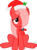 Size: 1800x2463 | Tagged: safe, artist:arifproject, oc, oc only, oc:downvote, pony, derpibooru, g4, derpibooru ponified, ear piercing, hair over one eye, hat, leaf, looking up, meta, piercing, ponified, ribbon, santa hat, simple background, solo, transparent background, vector