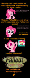 Size: 1600x4163 | Tagged: safe, artist:darkoak213, apple bloom, pinkie pie, earth pony, pony, comic:fallout equestria: the curse of the ghoulish pegasus, fallout equestria, g4, comic, fanfic, fanfic art, female, filly, high res, hooves, mare, ministry mares, text