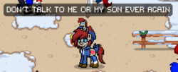 Size: 893x363 | Tagged: safe, oc, oc only, pony, pony town, clothes, don't talk to me or my son ever again, hoodie, meme, plushie