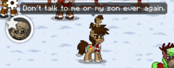 Size: 702x275 | Tagged: safe, edit, oc, oc only, oc:binky, pony, pony town, angry, clothes, don't talk to me or my son ever again, plushie, scarf, screenshots