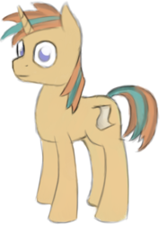 Size: 1249x1681 | Tagged: safe, artist:itsthinking, oc, oc only, oc:itsthinking, pony, unicorn, 2017 community collab, derpibooru community collaboration, looking at you, male, simple background, smiling, solo, stallion, transparent background