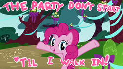 Size: 640x360 | Tagged: artist needed, safe, pinkie pie, derpibooru, friendship is magic, g4, anniversary, female, heart, hooves up, kesha, meme, meta, open mouth, party, solo, song reference, tiktok
