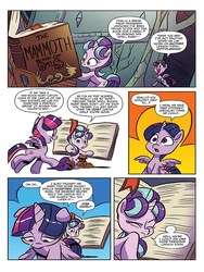 Size: 720x960 | Tagged: safe, artist:jay fosgitt, idw, official comic, starlight glimmer, twilight sparkle, alicorn, pony, unicorn, friends forever #35, g4, my little pony: friends forever, spoiler:comic, book, comic, duo, female, mare, open book, twilight sparkle (alicorn)