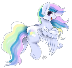 Size: 2030x1902 | Tagged: safe, artist:pridark, oc, oc only, pegasus, pony, open mouth, smiling, solo