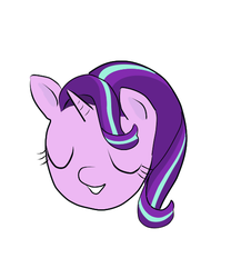 Size: 488x587 | Tagged: safe, starlight glimmer, g4, bust, eyes closed, female, open mouth, portrait, simple background, solo, white background