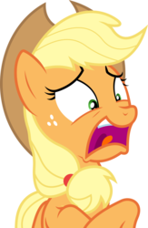 Size: 1024x1573 | Tagged: safe, applejack, earth pony, pony, g4, female, open mouth, simple background, solo, transparent background, vector