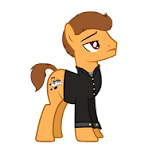 Size: 153x160 | Tagged: safe, artist:aldobronyjdc, earth pony, pony, billy joel, clothes, ponified, simple background, solo, white background