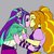 Size: 1000x1000 | Tagged: safe, artist:raika0306, adagio dazzle, aria blaze, equestria girls, g4, duo, female, imminent kissing, kiss on the lips, kissing, lesbian, ship:adaria, shipping