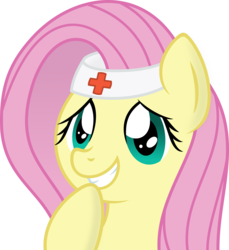 Size: 5492x6000 | Tagged: safe, artist:slb94, artist:solar-slash, fluttershy, g4, absurd resolution, cute, doctor fluttershy, female, medic, nervous, shy, shyabetes, simple background, solo, transparent background, vector