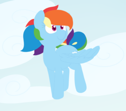 Size: 1280x1128 | Tagged: safe, artist:lockheart, rainbow dash, g4, cloud, cute, female, flying, sky, solo