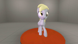 Size: 640x360 | Tagged: safe, artist:fillerartist, derpy hooves, pegasus, pony, g4, 3d, 60 fps, animated, female, gif, mare, solo, source filmmaker, stage.bsp, test, walk cycle, walking