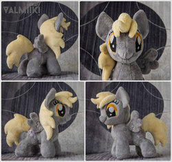 Size: 1400x1319 | Tagged: safe, artist:valmiiki, derpy hooves, g4, female, filly, filly derpy, irl, photo, plushie, solo