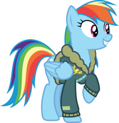 Size: 6001x6187 | Tagged: safe, artist:deratrox, rainbow dash, g4, top bolt, .svg available, absurd resolution, bomber jacket, clothes, female, jacket, simple background, solo, transparent background, vector