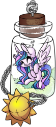 Size: 2910x6596 | Tagged: safe, artist:cutepencilcase, princess celestia, pony, g4, chest fluff, eyes closed, female, flying, mare, pony in a bottle, simple background, smiling, solo, transparent background