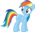 Size: 6000x5540 | Tagged: safe, artist:slb94, rainbow dash, pony, g4, over a barrel, absurd resolution, cute, daaaaaaaaaaaw, dashabetes, female, looking back, simple background, solo, transparent background, vector