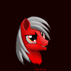 Size: 1000x1000 | Tagged: safe, artist:humbertomena, artist:rainbowdash, oc, oc only, oc:redkiwii, pony, solo