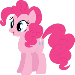Size: 1024x1015 | Tagged: safe, artist:ra1nb0wk1tty, pinkie pie, earth pony, pony, g4, female, simple background, solo, transparent background, vector
