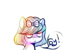 Size: 1300x1000 | Tagged: artist needed, safe, oc, oc only, pony, bust, female, glowing eyes, mare, russian, simple background, solo, speech bubble, translated in the comments, white background