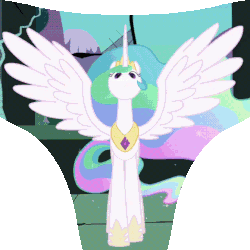 Size: 580x580 | Tagged: safe, color edit, edit, edited screencap, screencap, princess celestia, pony, friendship is magic, g4, season 1, animated, castle of the royal pony sisters, color cycling, colored, cropped, female, gif, hue, introduction, looking at you, looking down, majestic, mountain, psychedelic, solo, spread wings, tree, trippy, vine, window