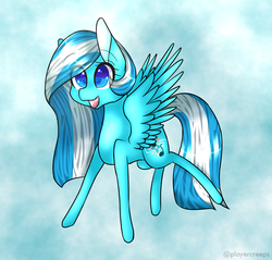 Size: 1578x1507 | Tagged: safe, artist:playercreeps, oc, oc only, oc:crystal sparkle, pegasus, pony, solo