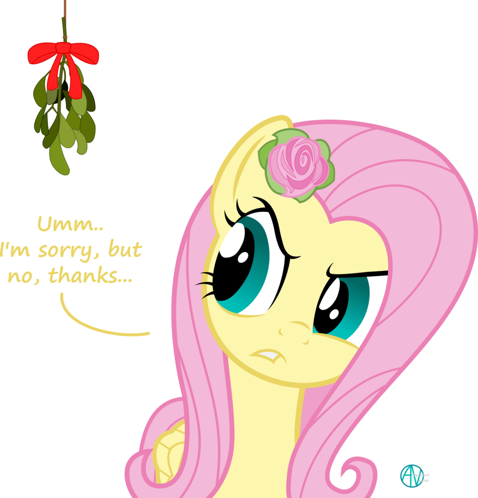 #1321622 - arif's mistletoe pone, artist:arifproject, denied, dialogue