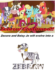 Size: 2417x3289 | Tagged: safe, apple bloom, big macintosh, cloud kicker, daisy jo, helia, pipsqueak, scootaloo, sweetie belle, truffle shuffle, zecora, cow, earth pony, pony, zebra, g4, conjoined, cutie mark crusaders, evolution, evolve, fusion, future, high res, male, multiple heads, stallion, two heads, udder, wat, we have become one, zebrow