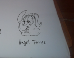 Size: 1105x875 | Tagged: safe, artist:angel torres, sonata dusk, siren, equestria girls, g4, female, solo, traditional art