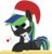 Size: 2000x2070 | Tagged: safe, artist:mintysketch, oc, oc only, pegasus, pony, controller, hat, high res, male, minty's christmas ponies, santa hat, simple background, solo, speech bubble, transparent background, xbox 360 controller, xbox controller