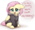 Size: 2000x1708 | Tagged: safe, artist:buttersprinkle, fluttershy, pegasus, pony, g4, alternate hairstyle, blushing, bronybait, buttersprinkle is trying to murder us, clothes, cute, daaaaaaaaaaaw, dialogue, female, floppy ears, haircut, hnnng, hoodie, mare, open mouth, shyabetes, simple background, sitting, smiling, solo, text, weapons-grade cute, white background