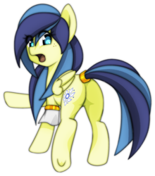 Size: 1208x1375 | Tagged: safe, artist:donkeysonic, oc, oc only, oc:star flower, accessory, butt, cutie mark, freckles, looking back, plot, pointing, simple background, solo, transparent background, underhoof