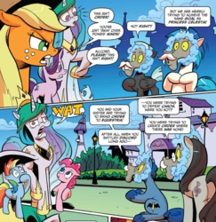Size: 970x996 | Tagged: safe, artist:andypriceart, idw, accord, applejack, dj pon-3, leadwing, octavia melody, pinkie pie, princess celestia, rainbow dash, starlight glimmer, thunderlane, vinyl scratch, pony, chaos theory (arc), g4, spoiler:comic, spoiler:comic49, :o, accord (arc), andy you magnificent bastard, derp, derplestia, faic, frown, glare, gritted teeth, in all disorder a secret order, majestic as fuck, open mouth, part the second: in all chaos there is a cosmos, raised hoof, raised leg, sitting, smiling, wat, wide eyes
