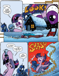 Size: 924x1188 | Tagged: safe, artist:andypriceart, idw, princess luna, twilight sparkle, alicorn, pony, chaos theory (arc), g4, spoiler:comic, spoiler:comic49, accord (arc), armpits, citizen kane, facehoof, in all disorder a secret order, part the second: in all chaos there is a cosmos, rosebud (citizen kane), twilight sparkle (alicorn)