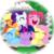 Size: 1000x1000 | Tagged: safe, artist:ashidaru, applejack, fluttershy, pinkie pie, rainbow dash, rarity, twilight sparkle, pony, g4, box, cute, eyes closed, happy, mane six, open mouth, pony in a box, smiling