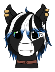 Size: 594x776 | Tagged: safe, artist:heniek, oc, oc only, pony, bust, female, looking at you, mare, simple background, sketch, solo, transparent background