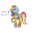 Size: 744x726 | Tagged: safe, artist:starryarrow, rainbow dash, pegasus, pony, g4, b-f16, birthday, bound wings, chains, clothes, cuffs, female, happy birthday, jumpsuit, prison outfit, prisoner rd, shackles, simple background, smiling, solo, transparent background