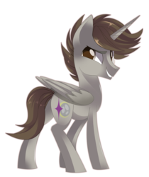 Size: 2689x3194 | Tagged: safe, artist:sorasku, oc, oc only, oc:shady eclipse, alicorn, pony, alicorn oc, high res, male, simple background, solo, stallion, transparent background