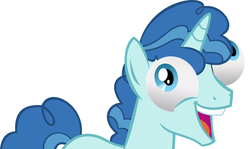 Size: 832x496 | Tagged: safe, edit, party favor, g4, my little pony: friendship is magic, to where and back again, i didn't listen, male, meme, smiling, solo, special eyes, wat